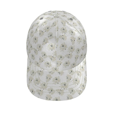 The Uncommon Cap<span>Puff Flower White on Silk or Cotton</span>