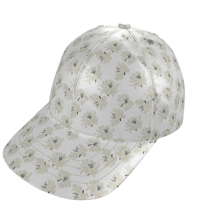 The Uncommon Cap<span>Puff Flower White on Silk or Cotton</span>