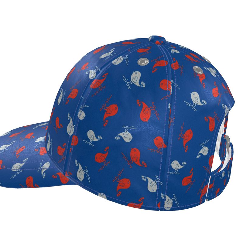 The Uncommon Cap<span>Ashley Bird Red, White & Blue on Silk or Cotton Twill</span>