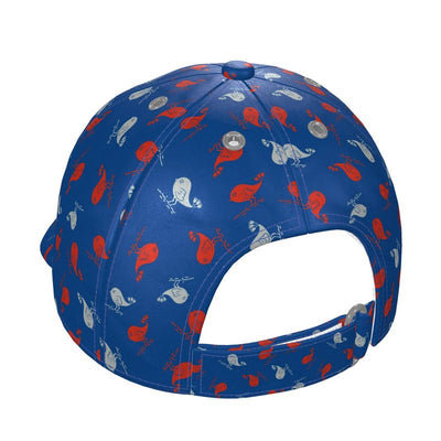 The Uncommon Cap<span>Ashley Bird Red, White & Blue on Silk or Cotton Twill</span>