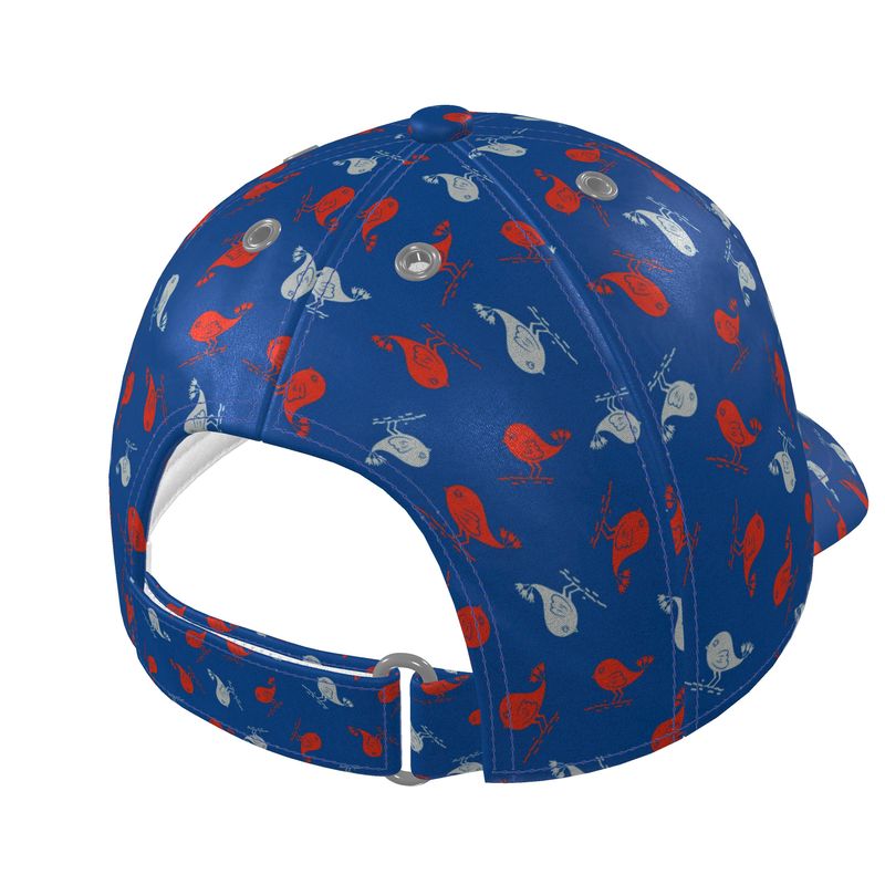 The Uncommon Cap<span>Ashley Bird Red, White & Blue on Silk or Cotton Twill</span>