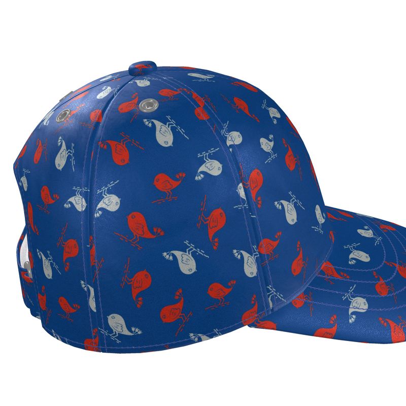 The Uncommon Cap<span>Ashley Bird Red, White & Blue on Silk or Cotton Twill</span>