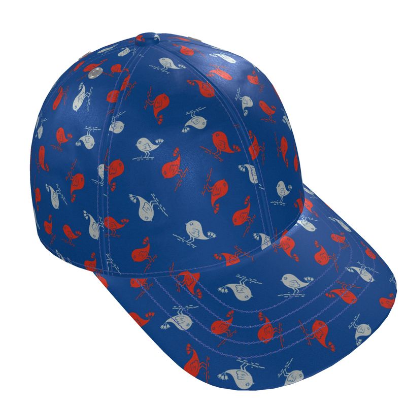 The Uncommon Cap<span>Ashley Bird Red, White & Blue on Silk or Cotton Twill</span>