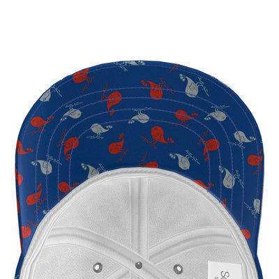 The Uncommon Cap<span>Ashley Bird Red, White & Blue on Silk or Cotton Twill</span>