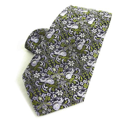 Jacquard Necktie<span>Ashley Bird Vintage in Silk Weave</span>