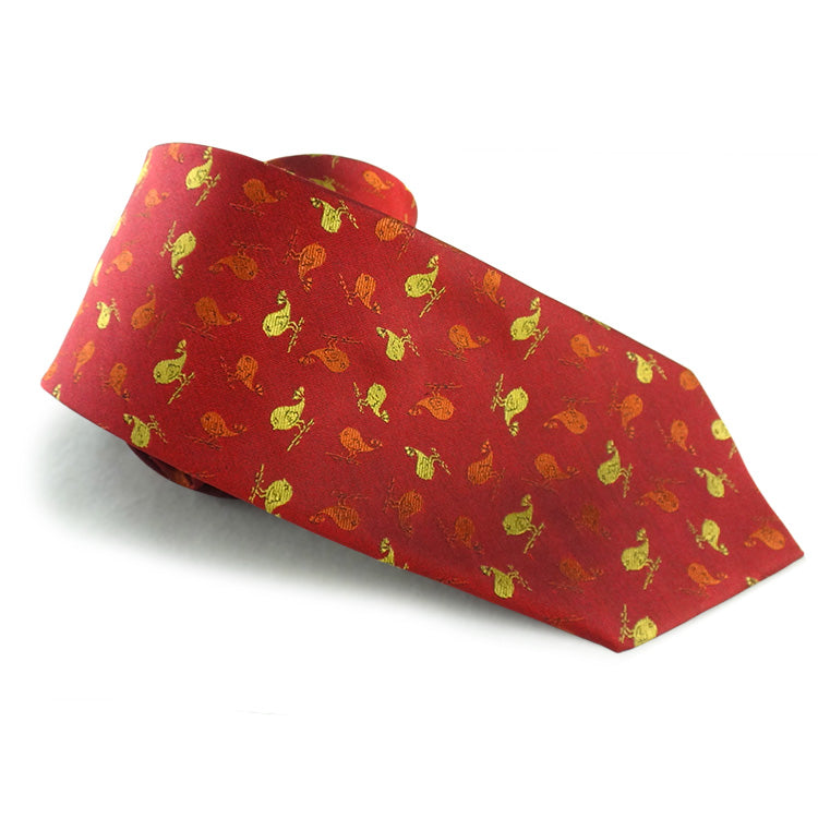 Jacquard Necktie<span>Ashley Bird in Woven Silk</span>