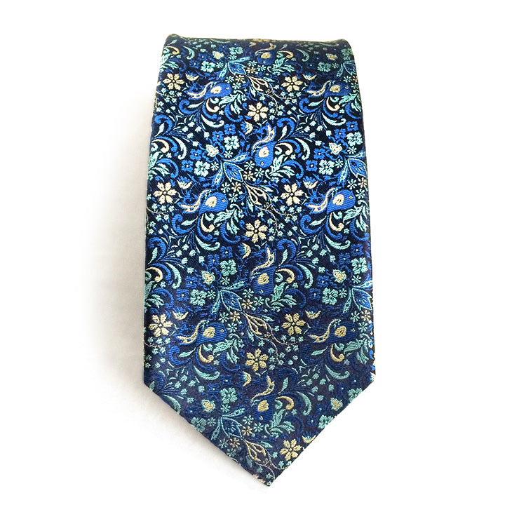 Jacquard Necktie<span>Ashley Bird Vintage in Silk Weave</span>