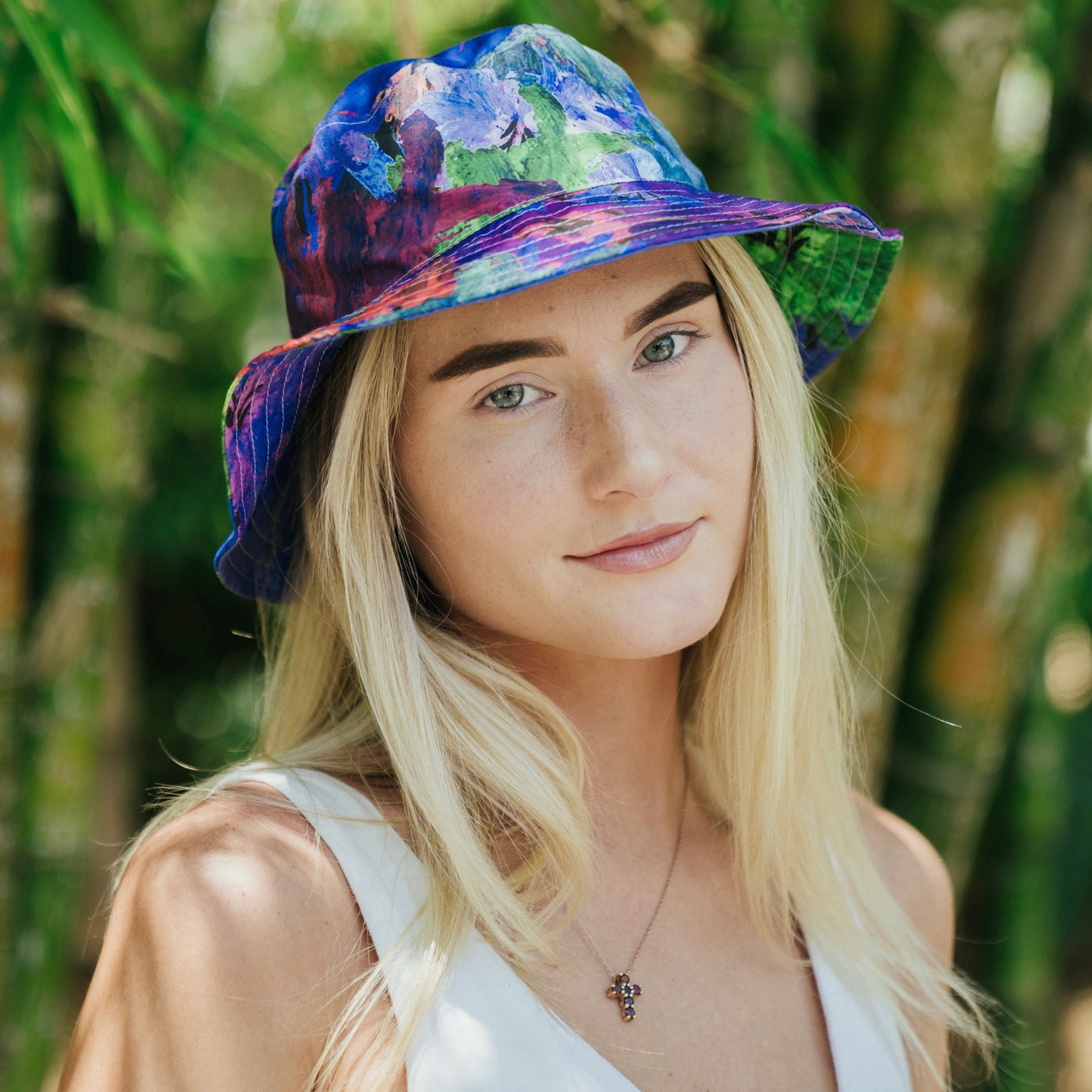 The Sun Bucket Hat<span>In The Garden, Oil Cloth or Cotton</span>Puff Flower Collection (Copy)