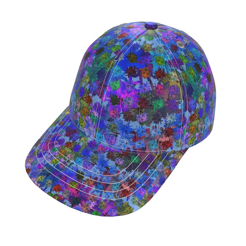 The Uncommon Cap <span>Floral Spray Blue on Silk or Cotton</span>